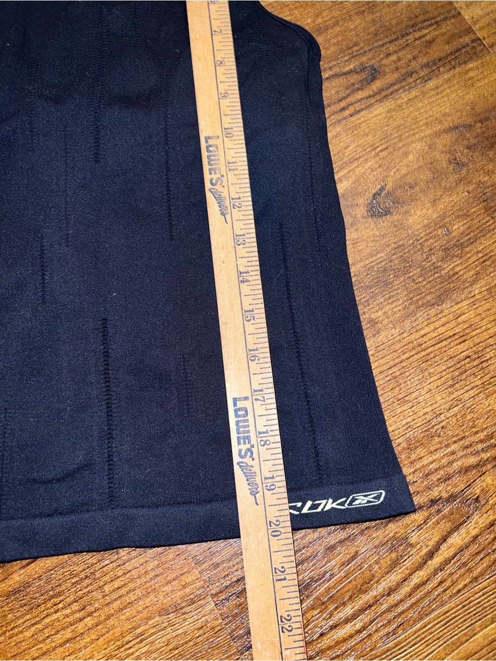 Reebok Black Seamless Fitted Racerback Athletic Stretch Sporty Tank Top Size L - Picture 5 of 7